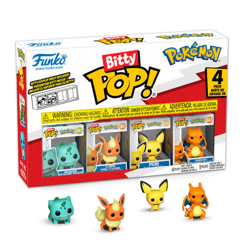 Coffret de 4 figurines Bitty POP Pokémon Bulbizarre