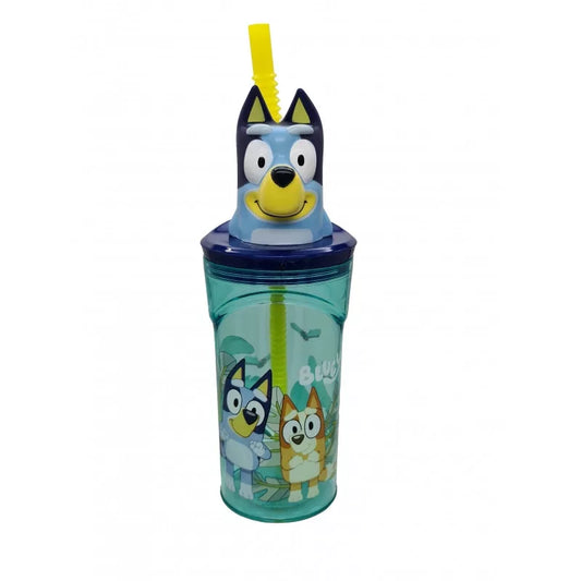 Gobelet à paille en plastique 3D Bluey