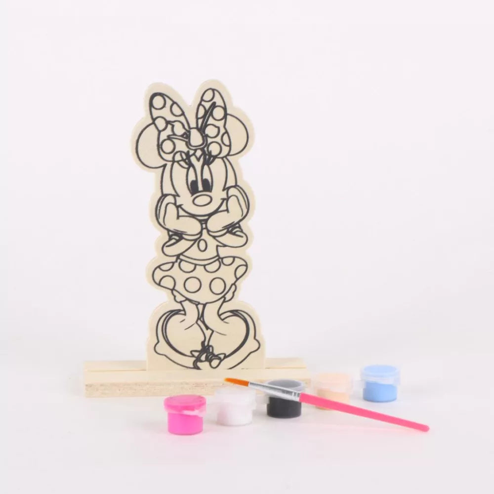Figurine en bois à peindre Disney Minnie