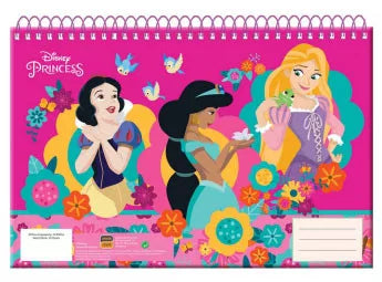 Carnet de croquis à spirale A/4 Princesses