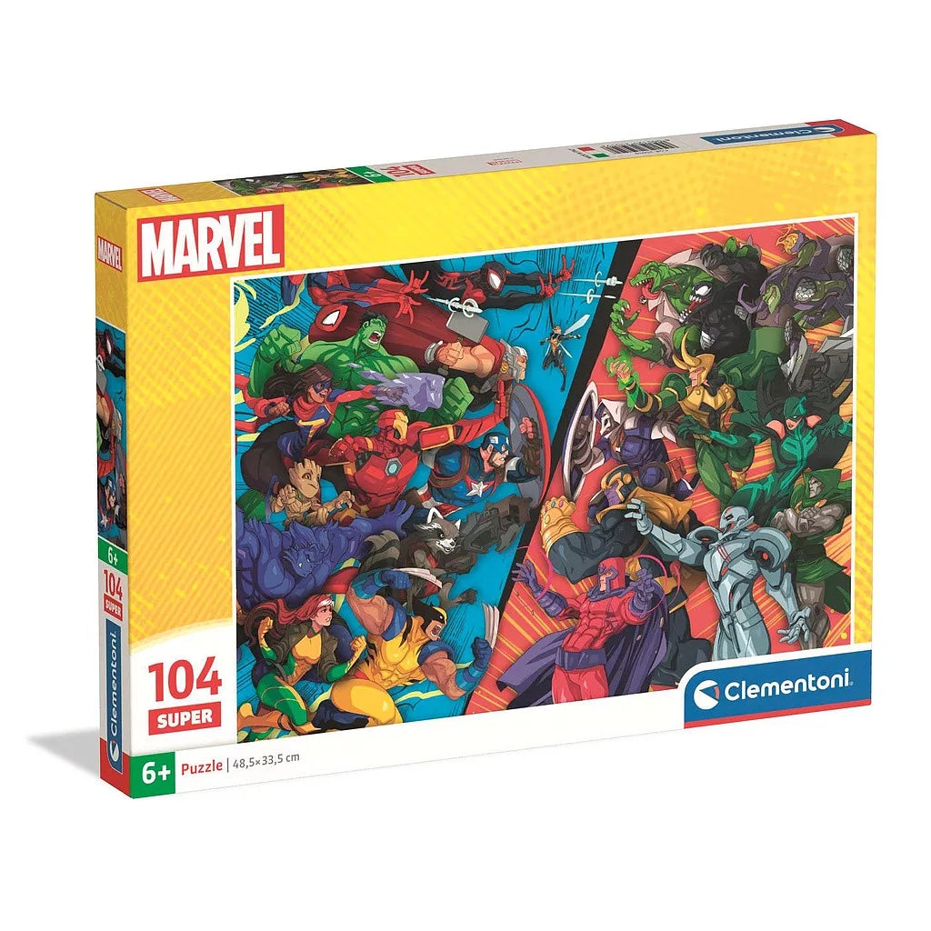 Puzzle Clementoni Marvel VS Villains 104 pièces