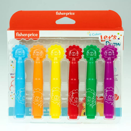Ensemble de 6 marqueurs lavables de Fisher-Price