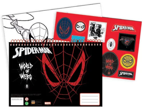 Carnet de croquis à spirale A/4 Spiderman