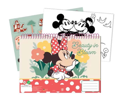 Carnet de croquis à spirale A/4 Minnie