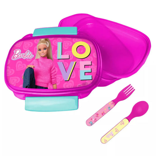 Coffret sandwich + couverts Barbie