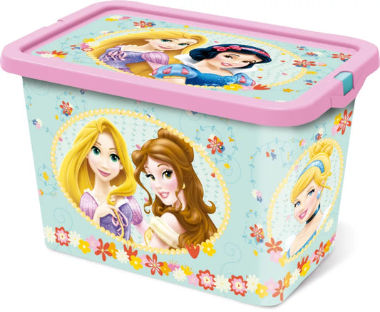 Boîte de rangement en plastique Disney Princesses 7L