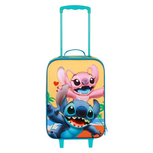 Valise à roulettes Disney Ocean Stitch 3D 52 cm