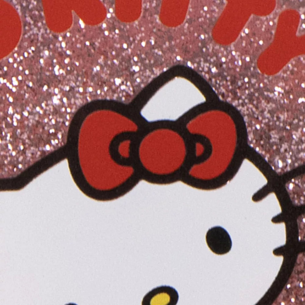 Brosse à cheveux pailletée Hello Kitty 13 cm