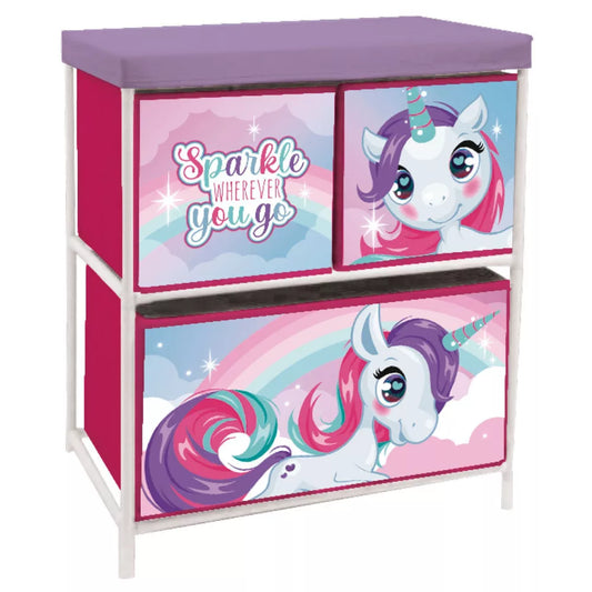 Étagère de rangement pour jouets Licorne