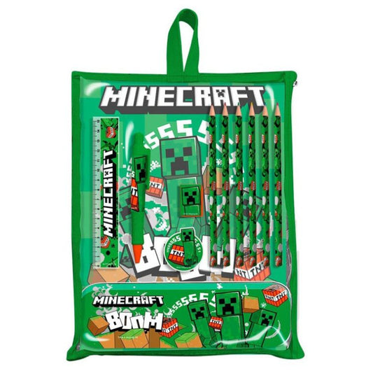 Ensemble de papeterie Minecraft avec support