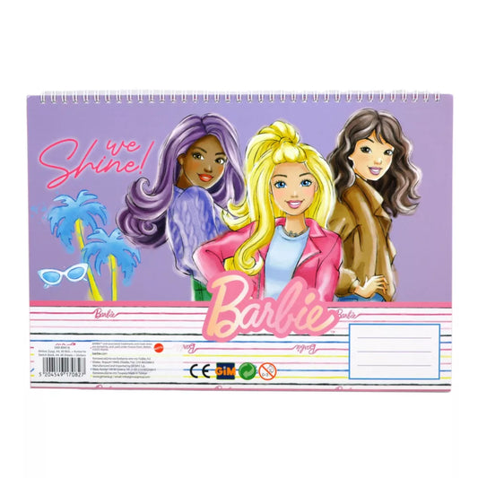 Carnet de croquis à spirale A/4 Barbie