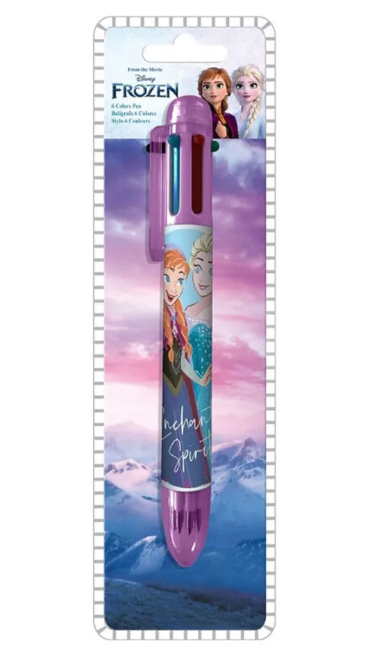 Stylo 6 couleurs Reine des neiges