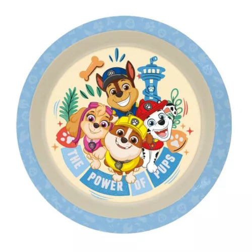 Assiette en plastique Pat'Patrouille