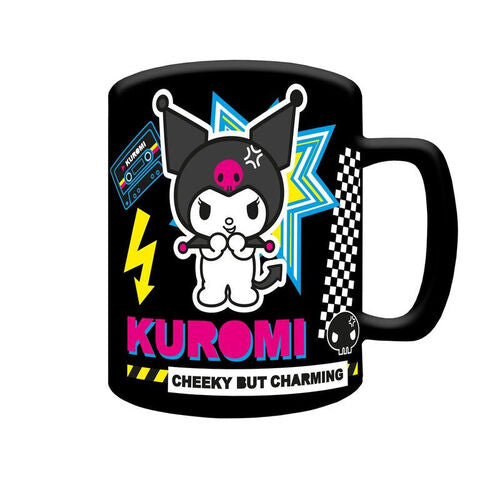 Tasse + housse en peluche Kuromi 440ml