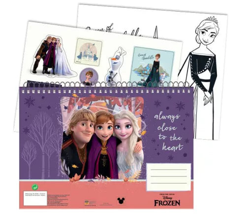 Carnet de croquis à spirale A/4 Reine des neiges