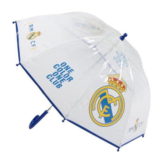 Parapluie transparent enfant Real Madrid 71 cm