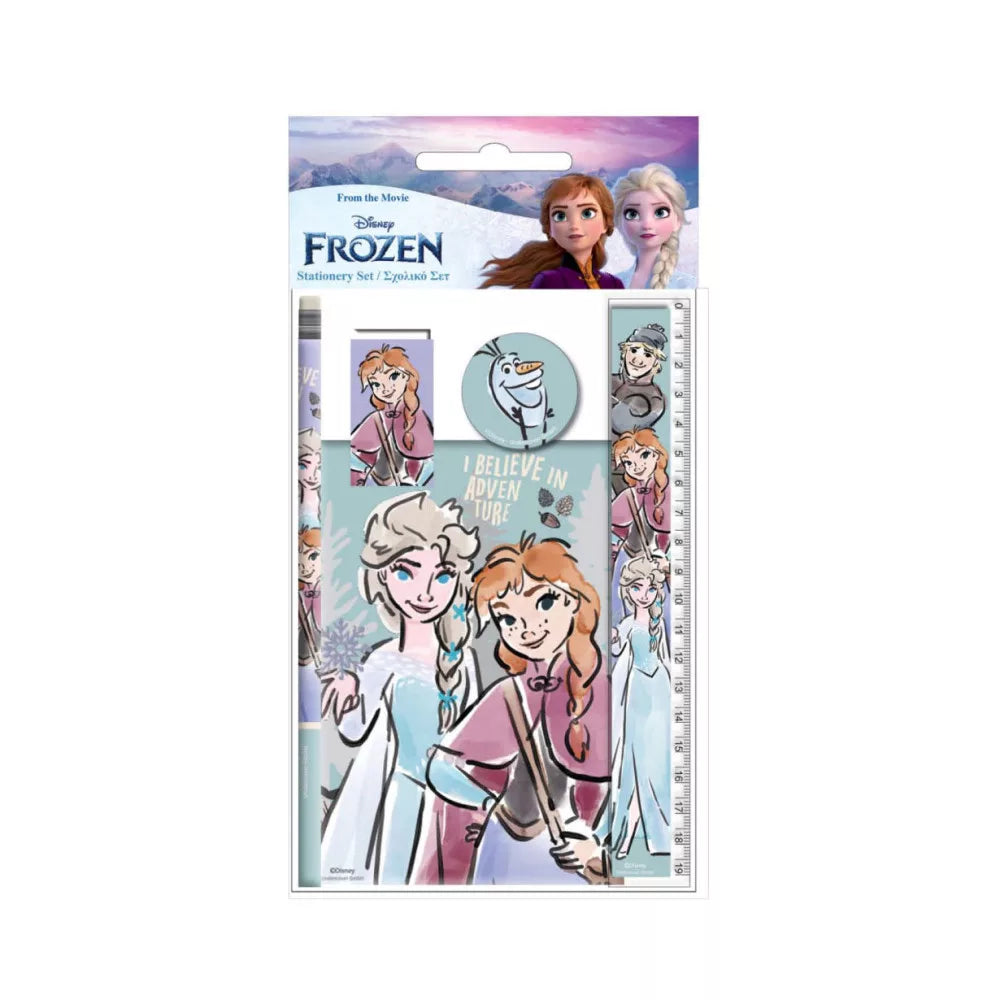 Ensemble de papeterie Reine des neiges 5 pièces