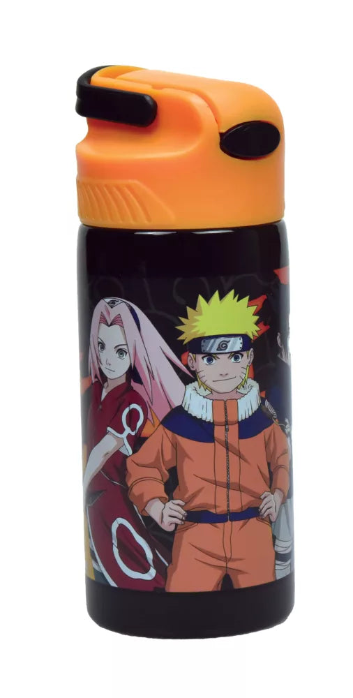 Gourde en aluminium avec paille Naruto 500ml
