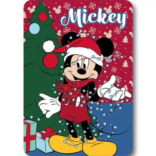 Couverture polaire de Noël Mickey 100 x 140 cm