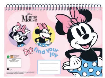 Carnet de croquis à spirale A/4 Minnie