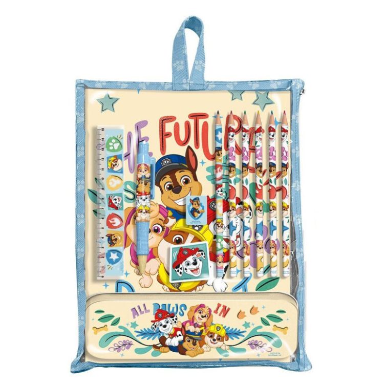 Ensemble de papeterie Pat Patrouille avec support