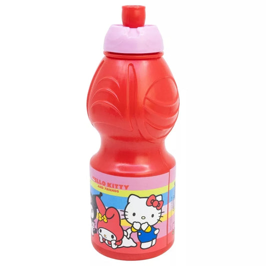 Bouteille de sport en plastique Hello Kitty et ses amis 400 ml