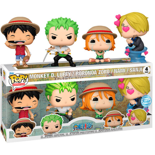Coffret de 4 figurines POP One Piece Exclusive