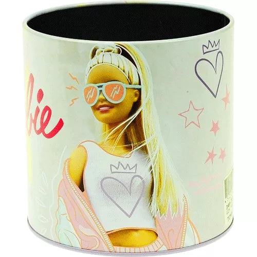 Pot à crayons en métal Barbie