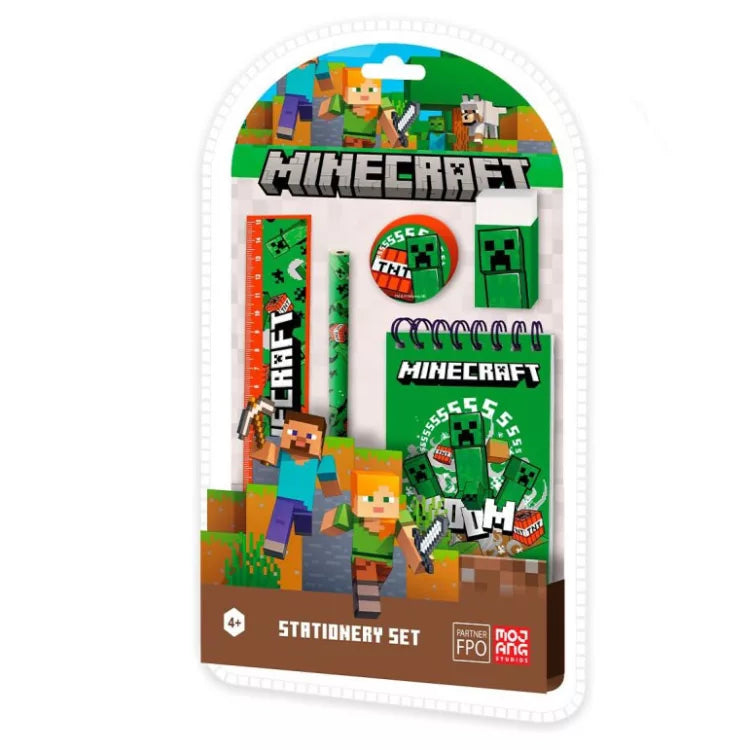 Ensemble de papeterie Minecraft 5 pièces