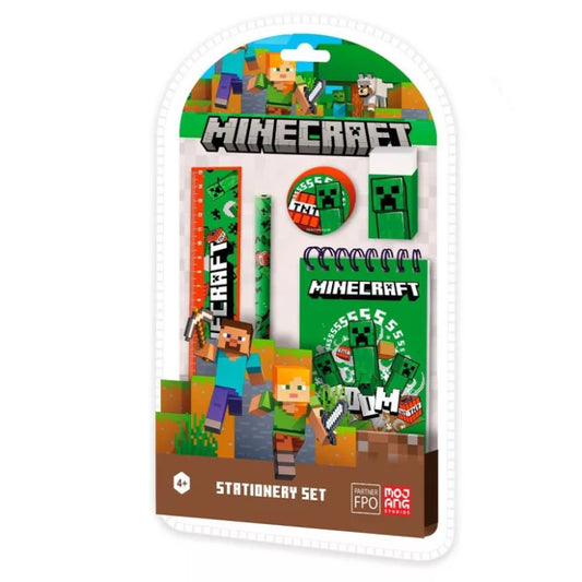 Ensemble de papeterie Minecraft 5 pièces