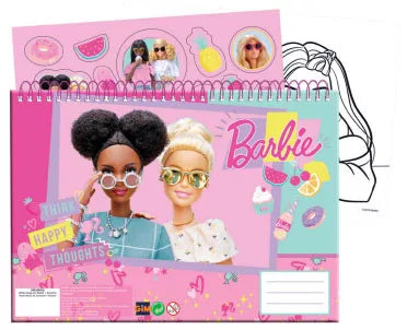 Carnet de croquis à spirale A/4  Barbie