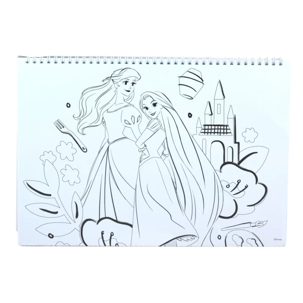 Carnet de croquis à spirale A/4 Princesses