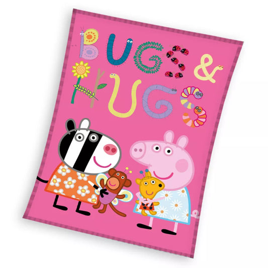 Couverture polaire corail Peppa Pig 110x140cm