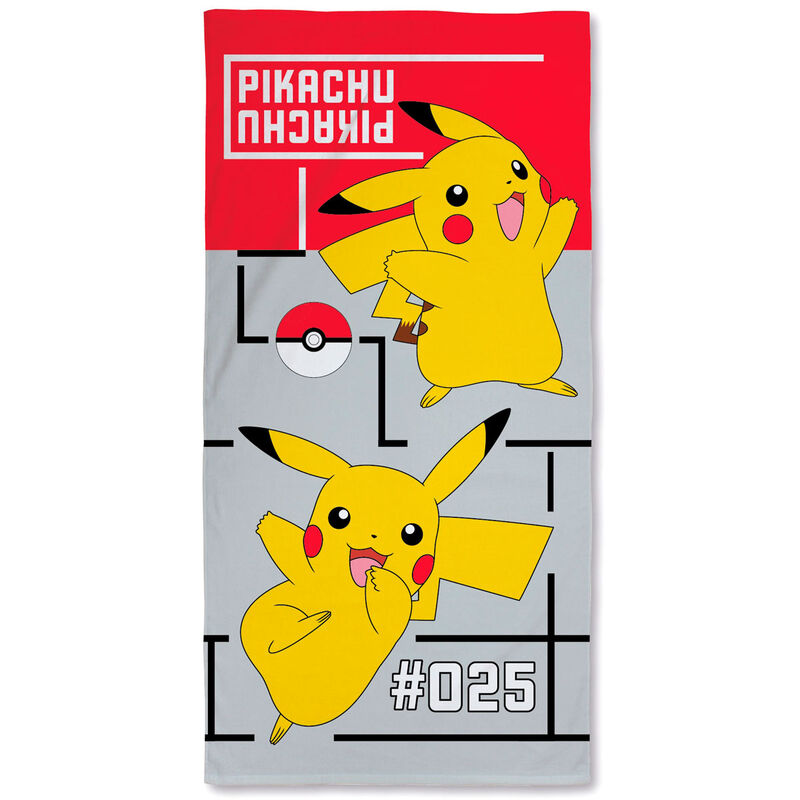 Serviette en coton Pokémon Pikachu