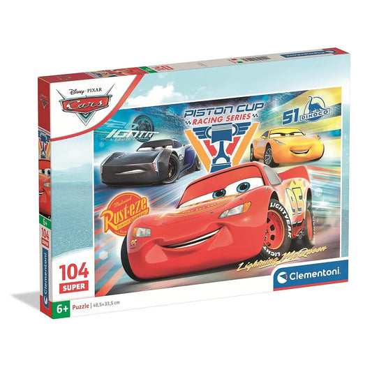 Puzzle Clementoni 104 pièces Disney Cars