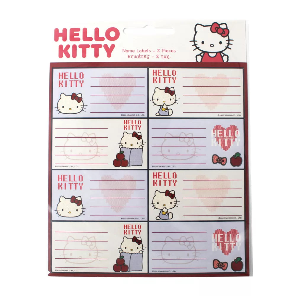 Lot de 16 étiquettes Hello Kitty