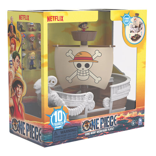 Coffret de jeu bateau + 10 figurines One Piece