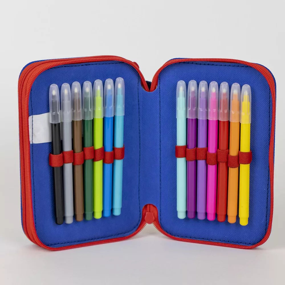 Trousse à crayons remplie Pat Patrouille 2 niveaux