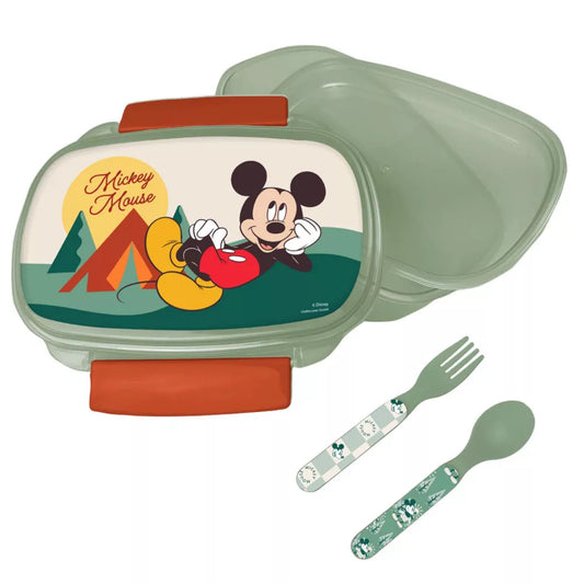 Coffret sandwich + couverts Disney Mickey