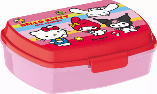 Boîte à sandwich en plastique amusante Hello Kitty et ses amis
