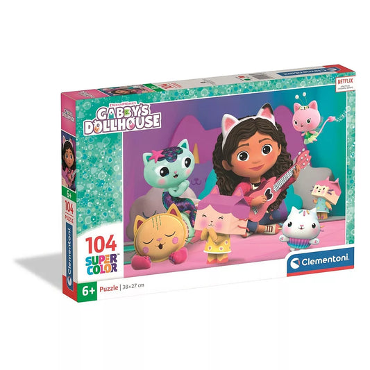 Puzzle 104 pièces de la maison de poupée de Gabby Clementoni