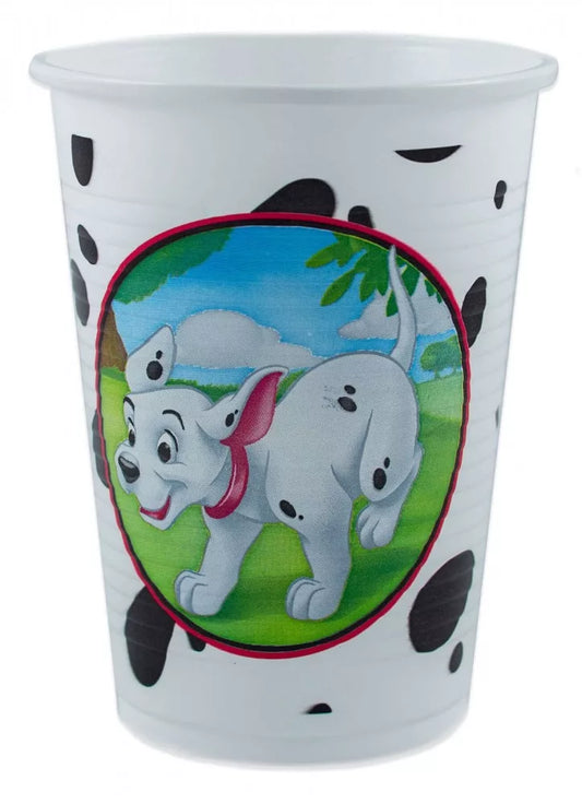 Lot de 8 gobelets en carton Dalmatiens de 200ml