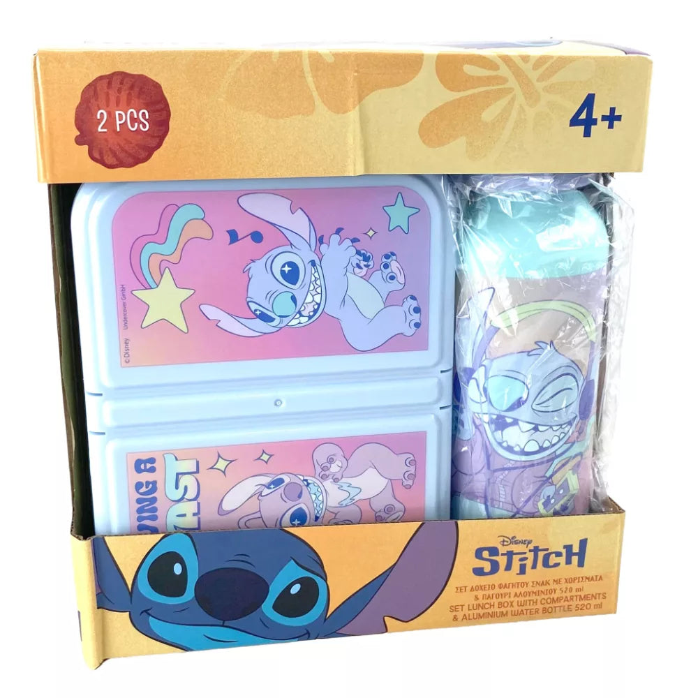 Coffret sandwich Stitch+ bouteille en aluminium