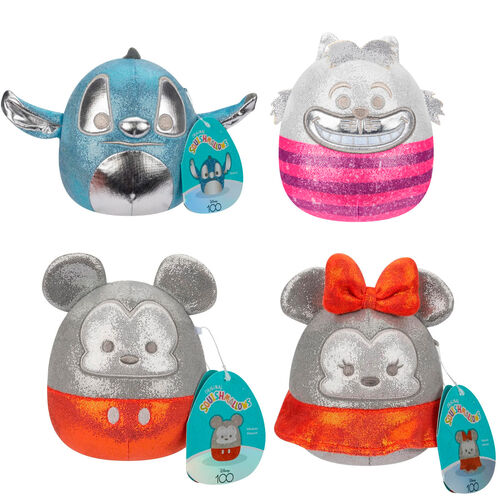 Coffret de 4 peluches Disney Squishmallows 12 cm