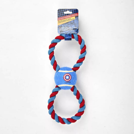 Jouet pour chien Avengers avec balle de tennis et corde