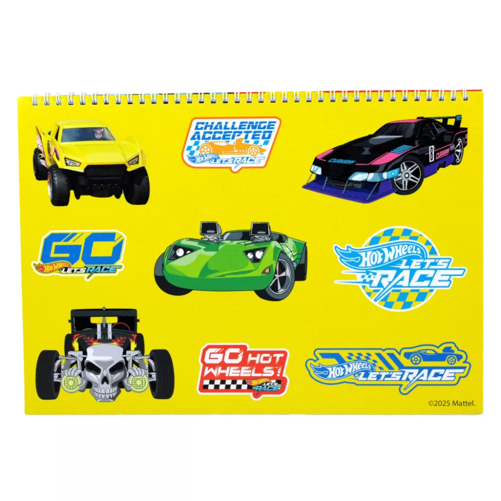 Carnet de croquis à spirale A/4 Hot Wheels