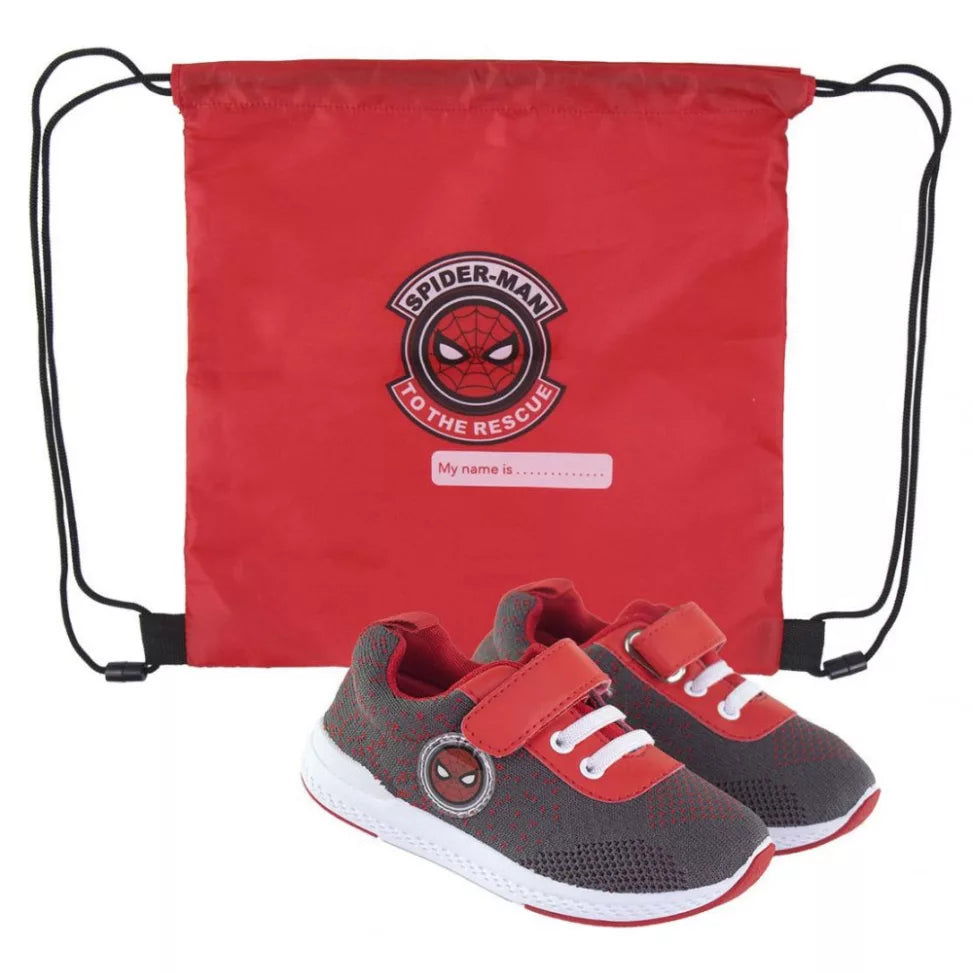 Chaussures de ville Spiderman avec sac de sport