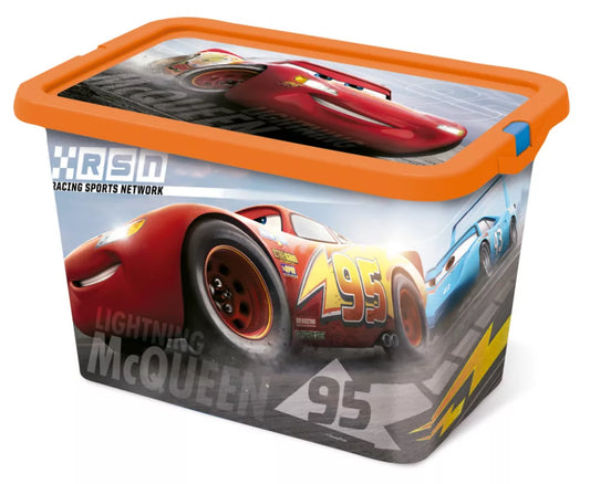 Boîte de rangement en plastique Disney Cars 7L