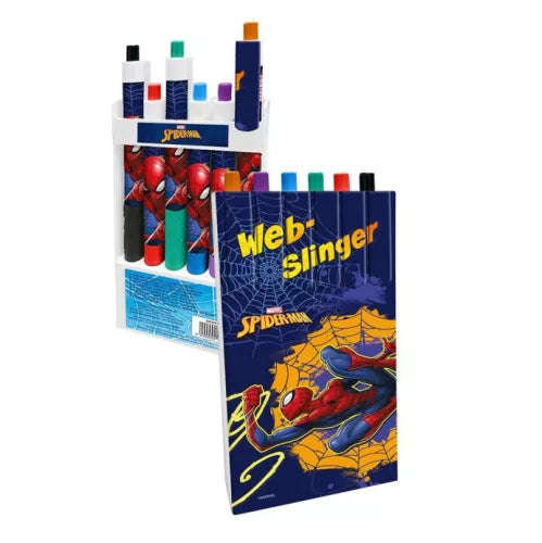 Lot de 6 stylos de couleur Spiderman