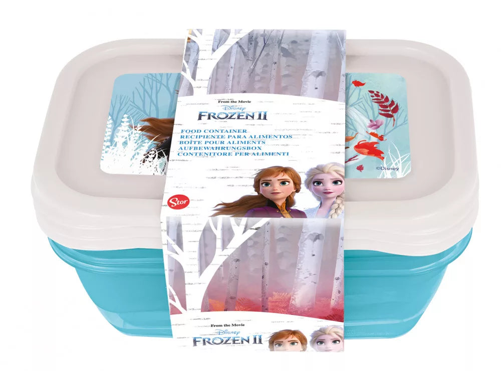 Coffret de 3 boîtes à lunch en plastique Reine des neiges